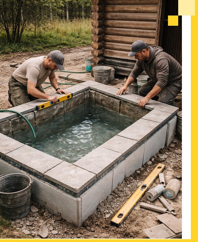 Изготовление и установка холодных купелей под ключ в Тольятти